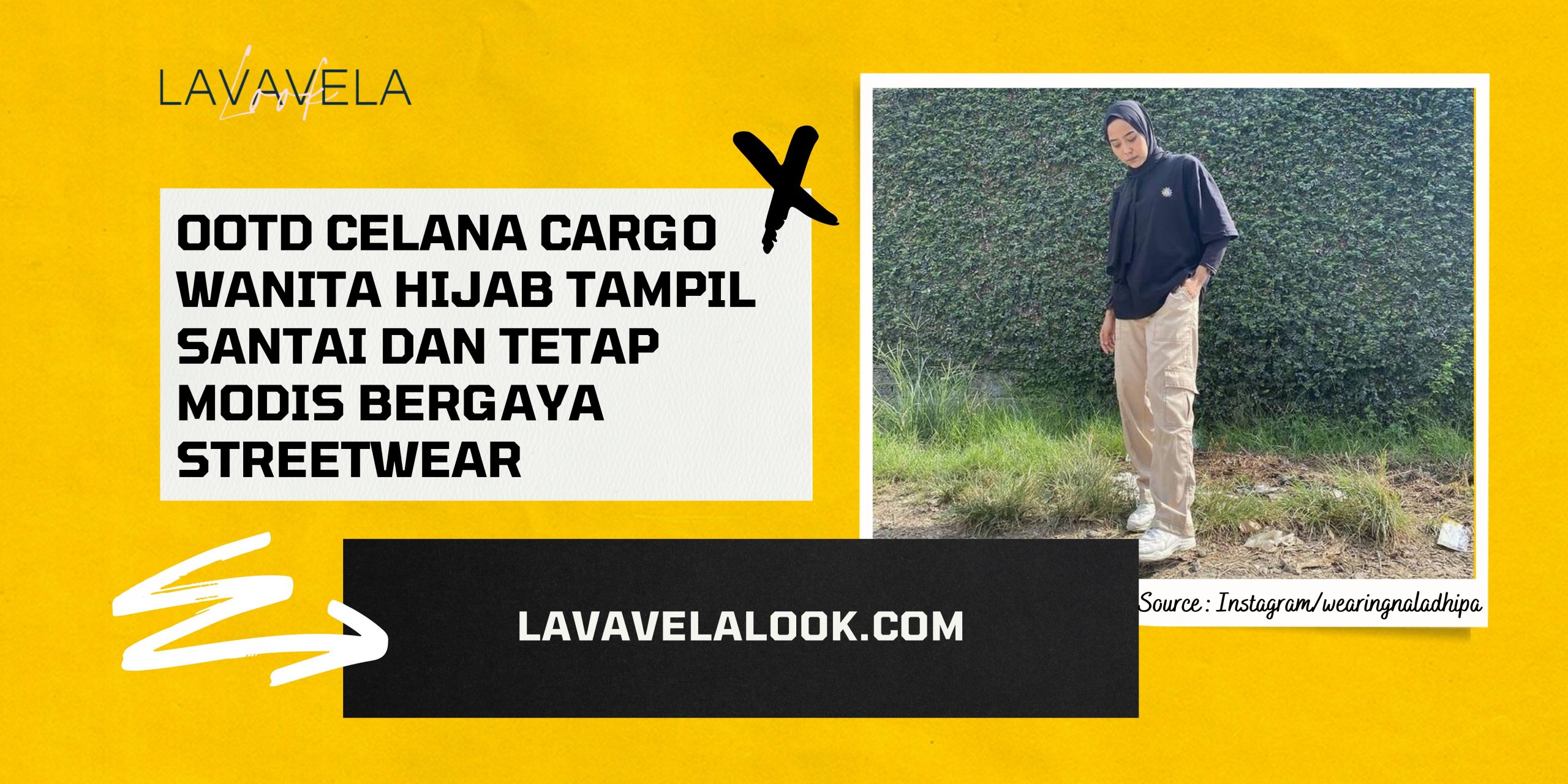 OOTD Celana Cargo Wanita Hijab